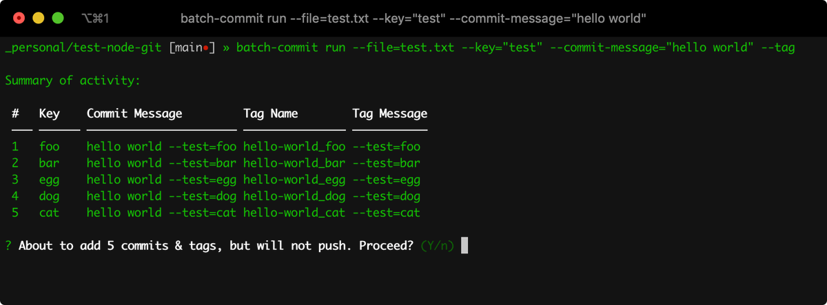 batch commit preview